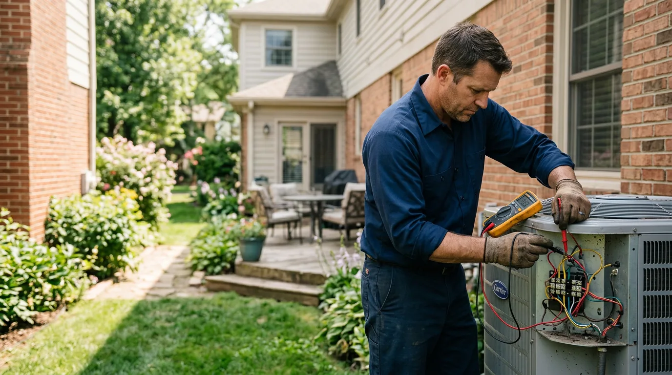HVAC technician working near Calabasas, CA